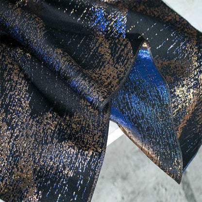 Galaxy Jacquard Fabric: 3D Gold Thread, 59" Wide, Costume & Decor
