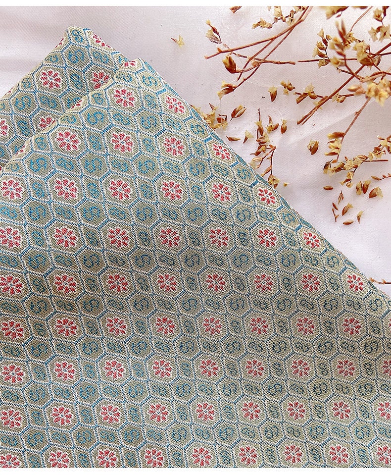Tissu brocart de soie : Matériel de couture d'inspiration chinoise