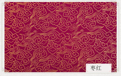 Tissu brocart jacquard nuage : Matière pour costumes de style japonais