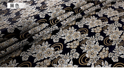 Floral Silk Brocade Fabric: 29.5" Wide, Chinese Wedding Fabric
