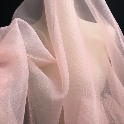 Pleated Polyester Fabric: Solid Color Veil, Costume & Wedding Decor, 59"W