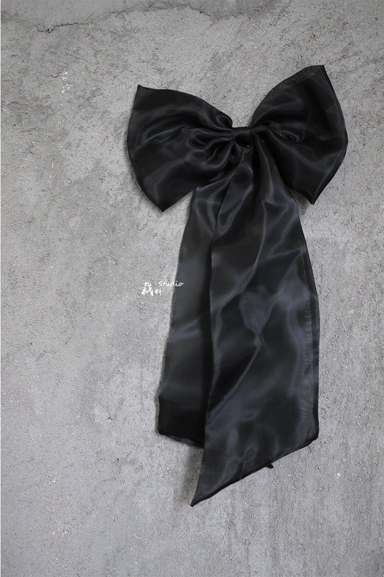 Organza Wedding Dress Sash: Big Bridal Bow