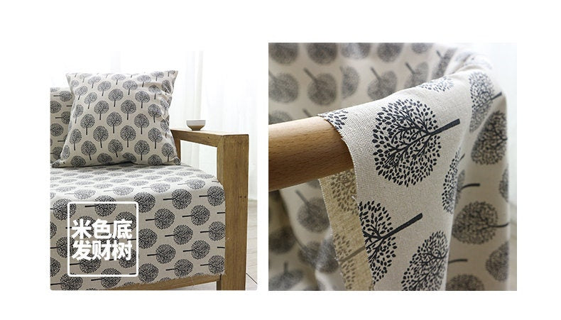 Japanese Cotton Fabric: Upholstery & Drapery, 59" Wide