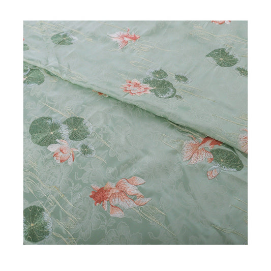 Tissu brodé de fleurs en relief : brocart 3D, mélange de rayonne de 150 cm de large