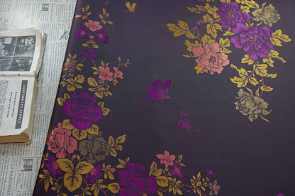 Luxury Peony Jacquard Fabric ��� Woven Dress Apparel Material ��� Elegant Chinese Brocade, Decorative Textile for Gowns "Wide