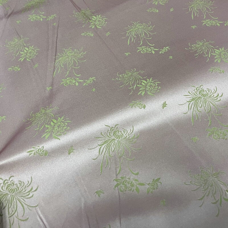 Chrysanthemum Jacquard Fabric: 50"W Chinese Antique Style