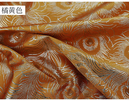 Peacock Tail Jacquard Fabric: 59" Wide Polyester Costume & Decor