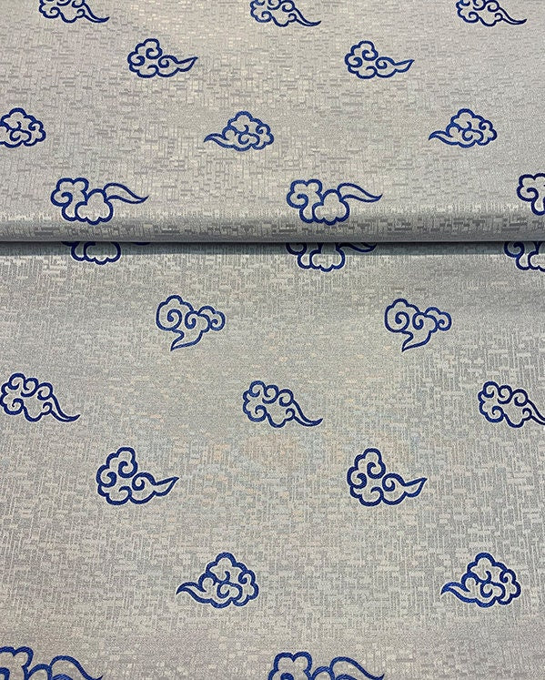 Flying Nimbus Silk Brocade Fabric: 29.5" Wide Jacquard, Costume Dress Material