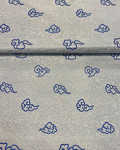 Flying Nimbus Silk Brocade Fabric: 29.5" Wide Jacquard, Costume Dress Material
