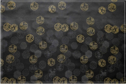 Rabbit Jacquard Brocade Fabric: Japanese Rayon Damask (By The Meter)