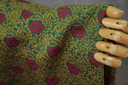 Tissu jacquard floral baroque en relief, brocart de style palais pour ameublement, largeur 63 pouces
