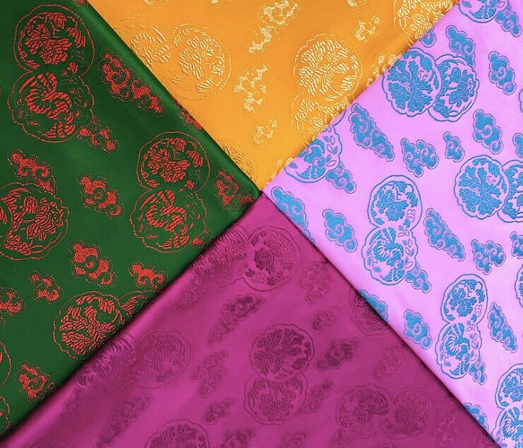 Cloud Brocade Jacquard Fabric: Costume Dress, Home Decor (29.5" Wide)