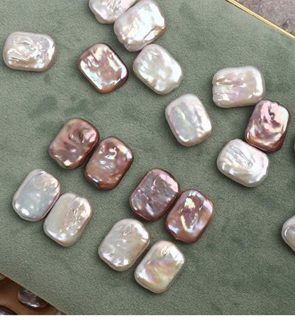 Perles carrées baroques en perles : Création de bijoux DIY à haute brillance