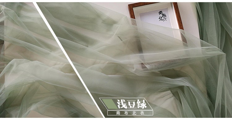 Hollow Lace Mesh Fabric, See-Through Wedding Dress Gauze, 59"W