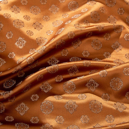 Pipa Flower Brocade Fabric: 59" Jacquard Silk Rayon Blend