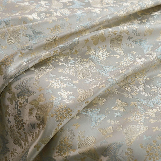 Butterfly Jacquard Fabric: 59"W Polyester Upholstery, Costume, Decor