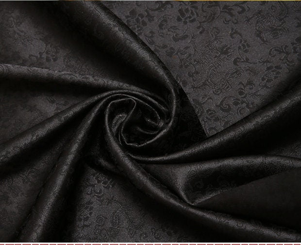 Dragon Jacquard Satin Fabric: 47" Wide Chinese Cosplay Costume Material