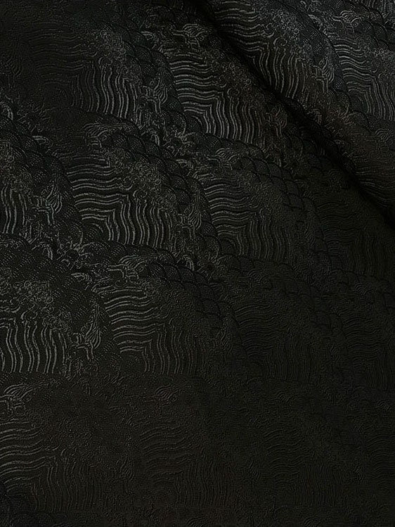 Silk Rayon Jacquard Brocade Fabric: Dressmaking & Upholstery (29.5"W)