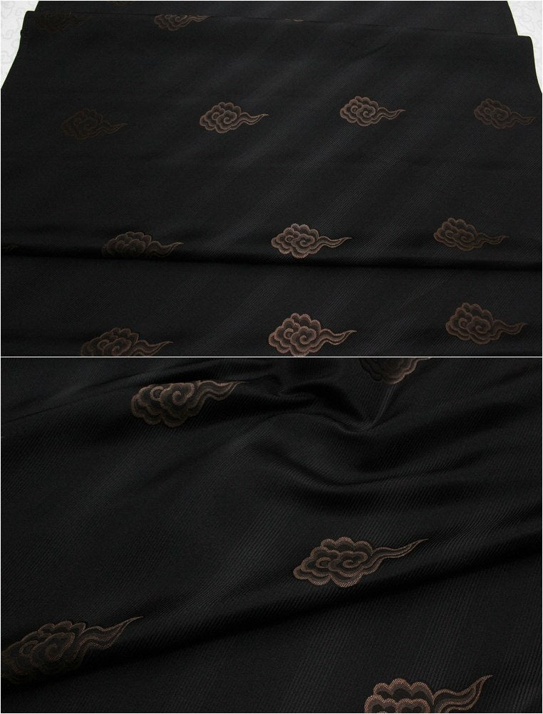 Cloud Brocade Fabric: Silk Rayon Jacquard, Costume Dress Material