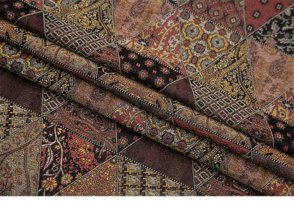 Tissu patchwork en brocart de soie : tissu jacquard damassé pour costumes