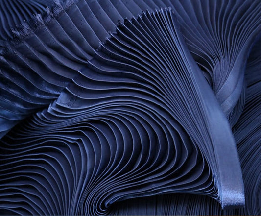 Pleated Organza Fabric: Soft Yarn, Stiff Texture, 59" Wide
