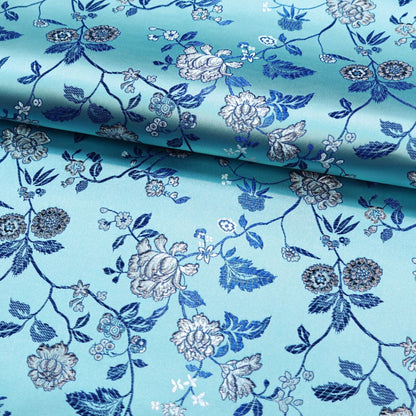 Floral Brocade Fabric: 45" Wide Rayon Nylon Blend