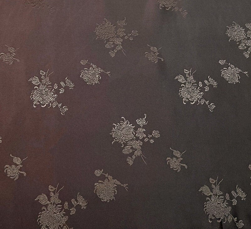 Chrysanthemum Tapestry Brocade Fabric: 29.5" Wide Silk Rayon Cheongsam Sewing