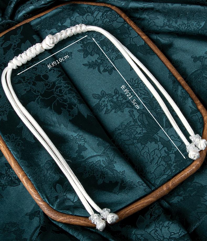 Boutons artisanaux à nœuds chinois : attaches en satin pour cheongsam