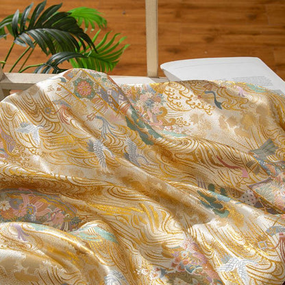 Nishijin Weave Fabric: Japanese Kimono Style Silk Rayon Blend