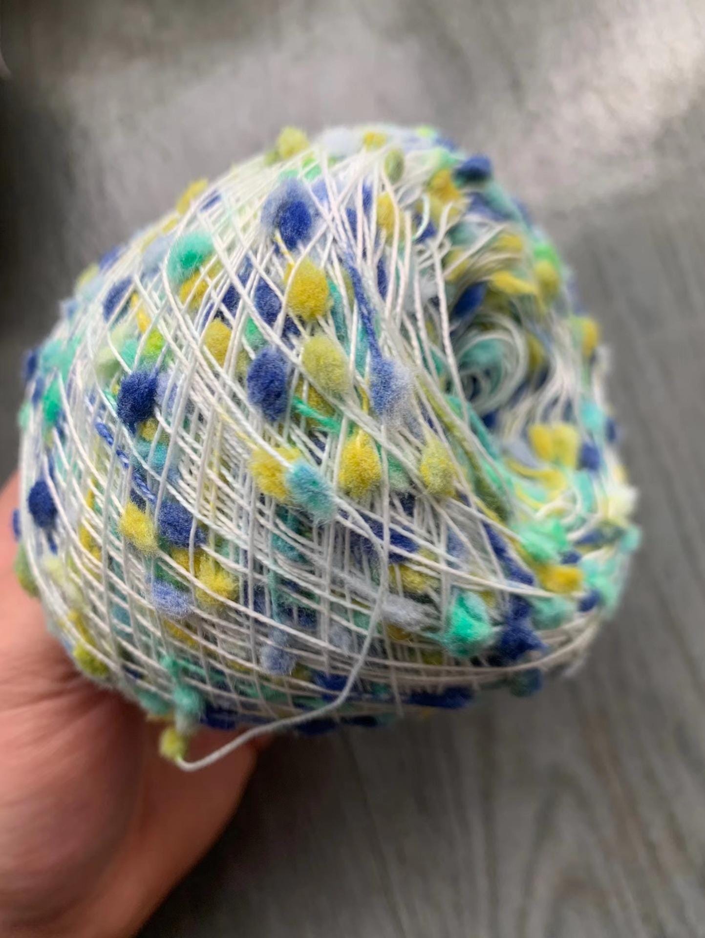 Handcrafted Candy-Colored Ping Pong Yarn: DIY Mixed Thread Wool Balls