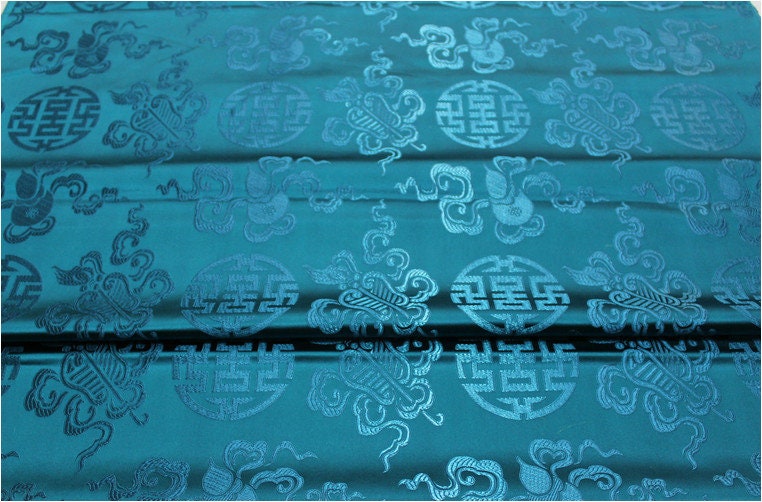 Chinese Brocade Fabric: Jacquard Silk Rayon Blend, Mongolian Gown Fabric