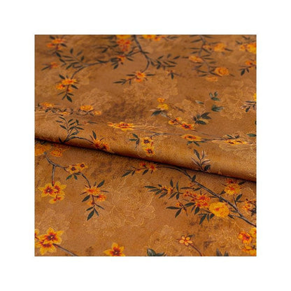 Tissu satiné de soie couleur thé vintage : 150 cm de large, pour ameublement, costumes et rideaux