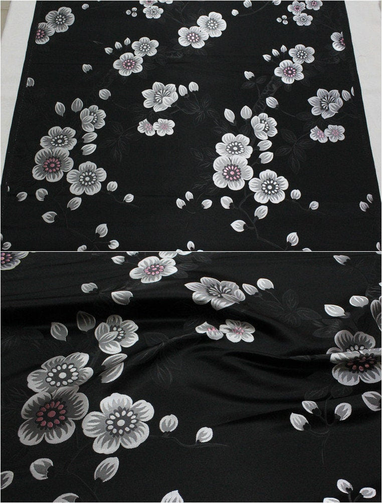 Plum Blossom Brocade Fabric: 29.5" Wide Chinese Jacquard
