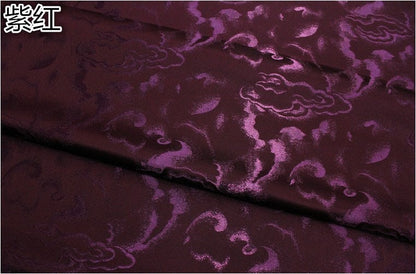 Cloud Brocade Fabric: Silk Rayon Jacquard, Costume Dress Material