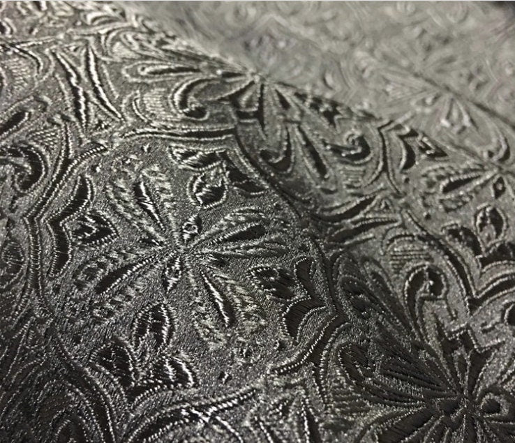 Ethnic Jacquard Damask Brocade Fabric: Upholstery & Sewing (29.5"/59" Wide)