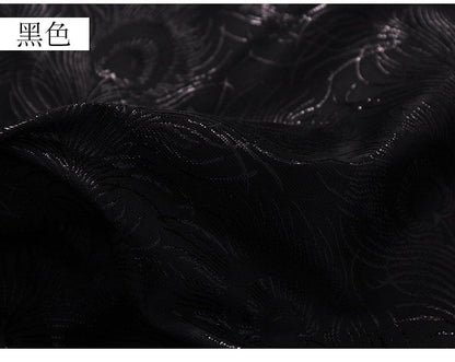 Peacock Tail Jacquard Fabric: 59" Wide Polyester Costume & Decor