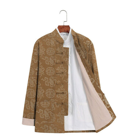 Brocade Fabric: Mongolian Style Tibetan Robe Decor, Eight Immortals Design