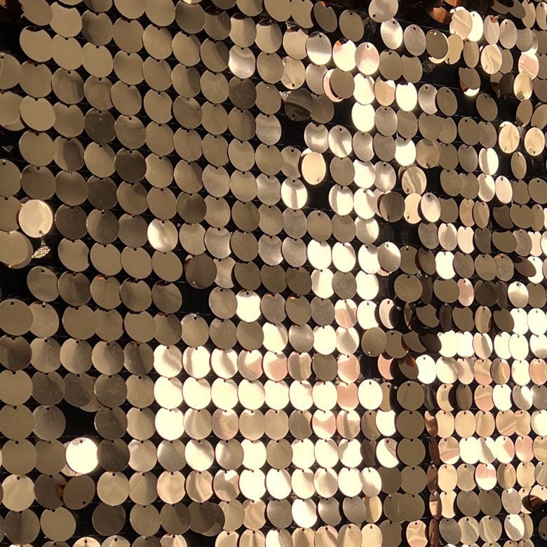 Sequin Fabric Backdrop: 50"W Polyester Party Decor
