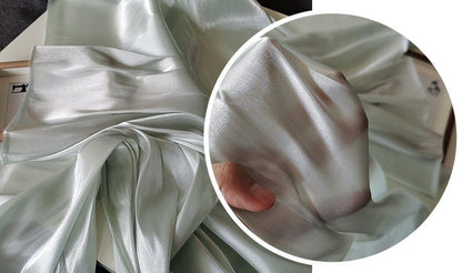 Luxury Silk Satin Fabric: 59"W Wedding Dress Sewing Fabric