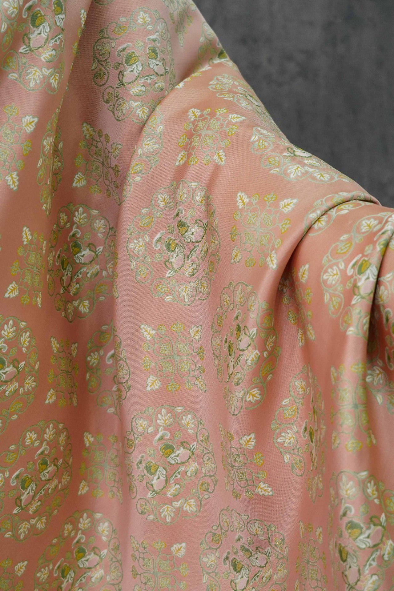 Tissu jacquard brocart Song : ameublement et couture rétro 3D, 165 cm de large