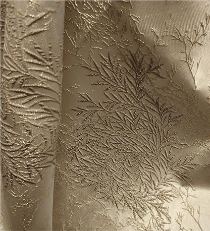 Gold Bamboo Jacquard Fabric: 59" Wide Upholstery & Costume