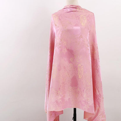Two-Tone Jacquard Satin Fabric: 59"W Digital Print Gambiered Canton Gauze