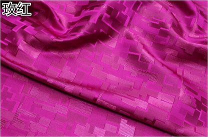 Handmade Silk Brocade Fabric: Fret Pattern Cheongsam Qipao Material