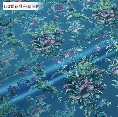 Floral Brocade Fabric: 59"W Rayon Daisy Design