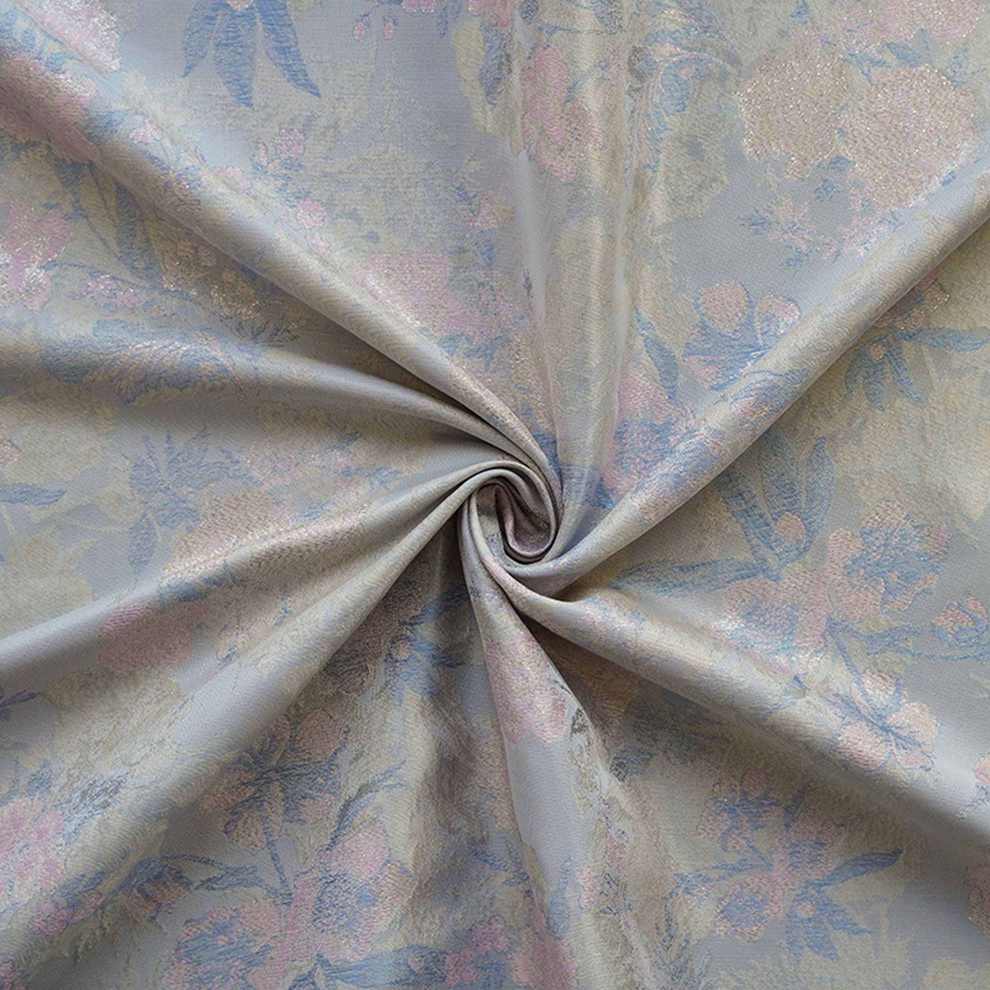 Gold Thread Floral Brocade Fabric: 63"W Chinese Jacquard Damask