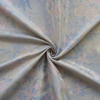 Gold Thread Floral Brocade Fabric: 63"W Chinese Jacquard Damask
