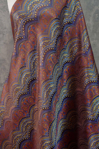 European Artistic Paisley Jacquard Fabric ��� Luxury Upholstery & Fashion Texti"Wide