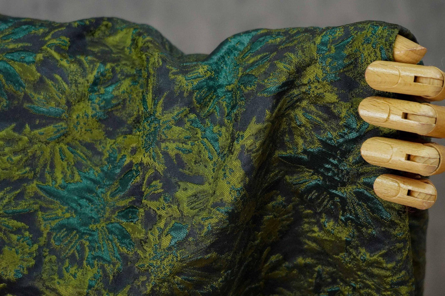 Vintage 3D Embossed Abstract Floral Woven Fabric ��� Quilting Material, Textured Craft Fabr" Wide