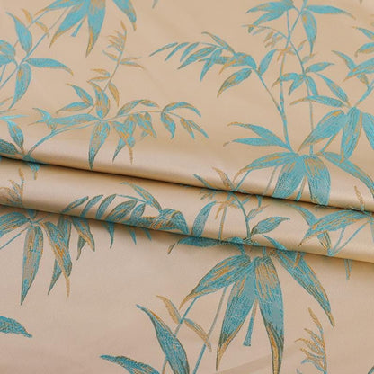 Bamboo Brocade Fabric: 59" Silk Rayon Blend, Costume Upholstery