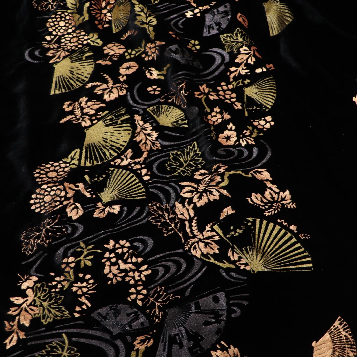 Gold Foil Adhesive Velvet Fabric ��� Luxurious Shimmer Craft & Sewing Materi"Wide